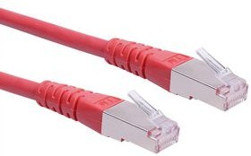 21151311, Patch Cable, RJ45 Plug - RJ45 Plug, CAT6, S/FTP, 300mm, Red