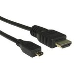 1863031, Video Cable, HDMI Plug - HDMI Micro Plug, 3840 x 2160, 1m