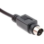 463495, Mini-DIN Cable DIN 4-Pin Plug - Bare End 2m Black