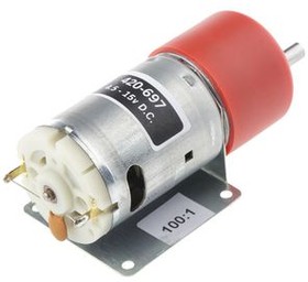 420697, Brushed DC Motor with Gearbox 100:1 Spur 12V 2.81A 588Nmm 78.2mm