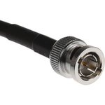 1222148, RF Cable Assembly, BNC Male Straight - BNC Male Straight, 1m, Black