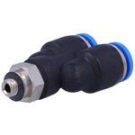 QSY-M5-6, Y Threaded Adaptor, Push In 6 mm to Push In 6 mm ...
