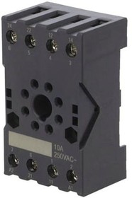 Фото 1/3 10FF-2Z-C3, 8 Pin 250V ac DIN Rail Relay Socket, for use with HF10FF & HF10FH Series Relays