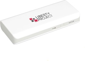 Фото 1/5 Универсальный внешний аккумулятор "LP" 10000mAh Li-ion 2 USB выхода 1А + 2,1А белый