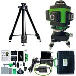 Профессиональный Лазерный уровень L16-360Z 4D 16 линий + штанга 1.5м усиленная ...