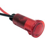 655-1104-103F, LED Panel Mount Indicators 0.5in SnapIn PCB FLAT RED
