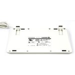 G84-4100LCAGB-0, Wired PS/2, USB Compact Keyboard, QWERTY (UK), White