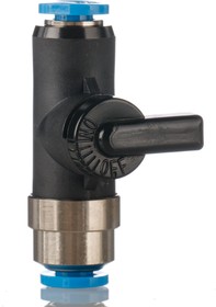 Фото 1/3 QH-QS-4, Manual 2/2 Bistable Pneumatic Manual Control Valve QH Series, Push In 4 mm, 4, 153483