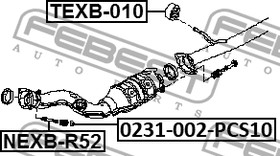 Фото 1/6 0231-002-PCS10, Гайка PCS 10 упаковка 10 ШТ