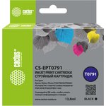 Картридж струйный Cactus CS-EPT0791 черный (13.8мл) для Epson Stylus Photo ...