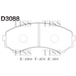 D3088, Колодки тормозные дисковые