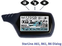 Фото 1/2 Брелок для сигнализации STAR LINE B6Dialog/A61, с жкдиспл StarLine 4000657