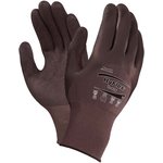 11926080, HyFlex 11-926 Brown Nylon Oil Resistant Work Gloves, Size 8, Medium ...