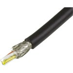 09456000105, Cat5 Ethernet Cable, SF/UTP, Black PVC Sheath, 100m