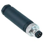 1863078, Circular Connector, M8, Plug, Straight, Poles - 4, Screw, Cable Mount, 45mm