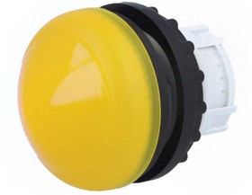 Фото 1/2 M22-LH-Y, Сигнальная лампа, выступающая коническая, цвет желтый