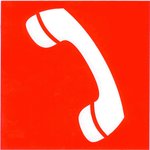Sign "Telephone for use in case of fire" 200x200,