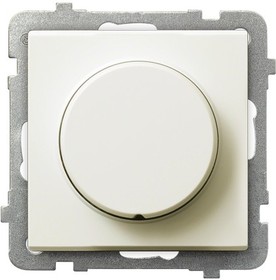 Ospel Sonata Бежевый Светорегулятор поворотно-нажимной для нагрузки лампами накаливания, галогенными и LED