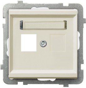 Ospel Sonata Бежевый Накладка компьютерной розетки 1-й, без рамки