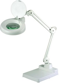 8066HLED-2BHC 3D Лампа-Лупа на подставке ( цвет белый, увеличение 175%, светодиоды)