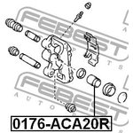 0176-ACA20R, 0176-ACA20R_поршень суппорта заднего!\ Toyota RAV-4 II 00-05