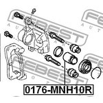 0176-MNH10R, 0176-MNH10R_поршень суппорта! d43 \ Toyota Avensis Verso/Previa 90