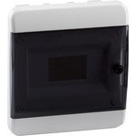 КЭАЗ Корпус пластиковый Встраиваемый OptiBox P-BVK-2-08-IP41 Прозрачная черная дверь