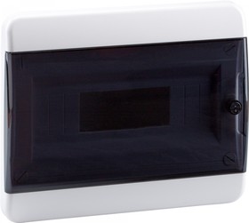 Фото 1/3 КЭАЗ Корпус пластиковый Встраиваемый OptiBox P-BVK-2-12-IP41 Прозрачная черная дверь