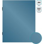 Папка-короб на резинке Silwerhof Perlen 255121-74 пластик 0.8мм A4 синий металлик