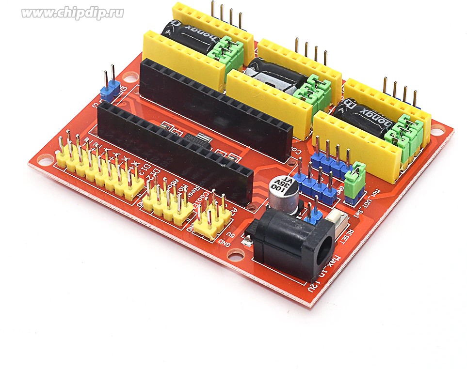 CNC V4 Shield для Arduino Nano Модуль расширения для ЧПУ – купить