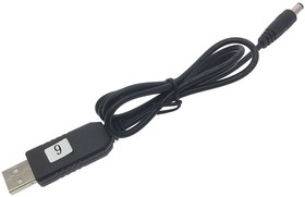 Фото 1/6 USB to 5.5×2.1мм Повышающий кабель-конвертер (5В to 9В / 700мА)