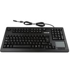 G80-11900LUMGB-2, Wired USB Compact Touchpad Keyboard, QWERTY (UK), Black