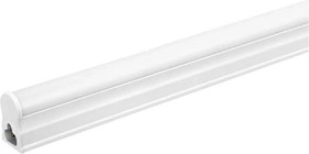 Фото 1/3 Светильник светодиодный линейный с выключателем T5 6W 4000K 480Lm 290мм белый пластик 10406