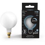 Gauss Лампа Filament G200 14W 1170lm 4100К Е27 milky диммируемая LED