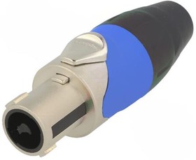 Фото 1/4 SP-2-FN, Loudspeaker Connectors 2P Cable Conn Screw Blue/Nickel Metal