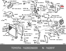 1628226020, ПАТРУБОК СИСТЕМЫ ОХЛАЖДЕНИЯ
