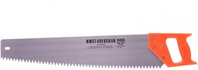 Фото 1/4 23167, Ножовка по дереву, 600 мм, шаг зубьев 12 мм, пластиковая рукоятка (Ижевск)