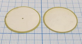 Фото 1/2 Ультразвуковой диск диаметром 25мм и толщиной 0.45мм; пэу 25x 0,45\диск\75кГц\\\ Ag\пэу_25x_0,45\2C KEPO