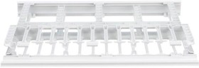 NM1WH, Box, Enclosure and Rack Accessories, Dual Sided Manager Acrylonitrile Butadiene Styrene White