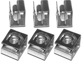 1421NP250, Racks & Rack Cabinet Accessories 10-32 Clip Nuts for Round/Pack 250/Zinc