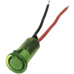 655-1203-103F, LED Panel Mount Indicators 0.5in SnapIn PCB FLAT GREEN