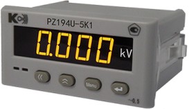 PZ194U-5K1 500В 4-20мА З 19-50В -40 +70 кл. т. 0,2 Вольтметр цифровой переменного тока Габаритный размер 96х48 мм