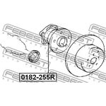 0182255R, Ступица в сборе с подшипником TOYOTA PREMIO 4WD 01-07