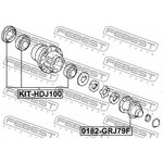 0182F-GRJ79F, Ступица передняя flange