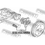 0182KGC10RRH, Ступица в сборе с подшипником DAIHATSU SIRION M300 04-10 ...