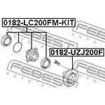 0182UZJ200F, Ступица без подшипника TOYOTA LAND CRUISER 200 UZJ200/VDJ200 07-