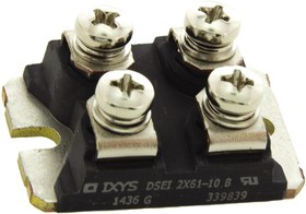 Фото 1/2 1000V 60A, Dual Rectifier Diode, 4-Pin SOT-227B DSEI2X61-10B