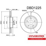 DBD1225, Диск тормозной FORD C-MAX 07-, FOCUS C-MAX 03-07, FOCUS II 04- ...