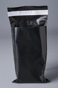 Фото 1/5 Курьерский пакет черный, 100x150+40, 50 мкм, 300 шт. IP00KPKKBL100150.50-300