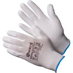 White Перчатки нейлоновые белого цвета с полиуретановым покрытием Р.XL 12 пар ...